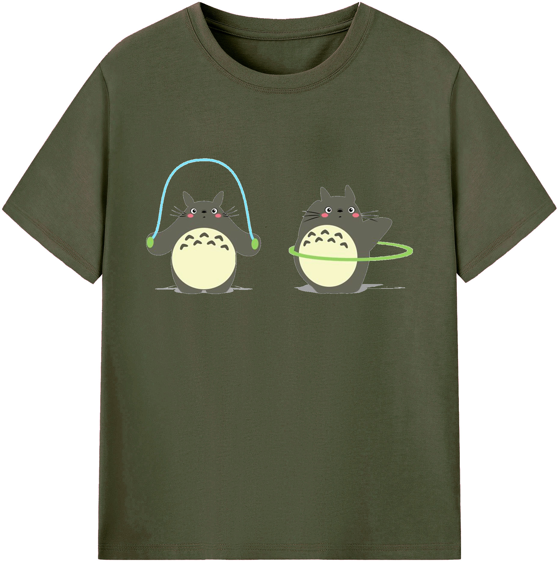 （画像用） となりのトトロ 草壁メイ 草壁サツキ My Neighbor Totoro Satsuki Kusakabe Mei Kusakabe 綿100％ メンズ半袖Tシャツ｜肌触りやわらか＆通気性
